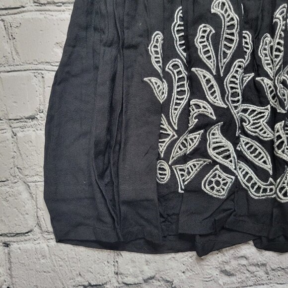 Tularosa Sage Embroidered Dress Black With White Stitch Size XS NWoT - Picture 6 of 13